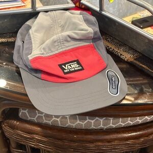 Vans Two-Tone Red and Gray Cap